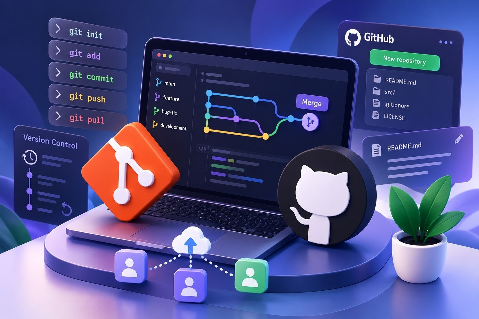 GIT HUB و GIT للمبتدئين